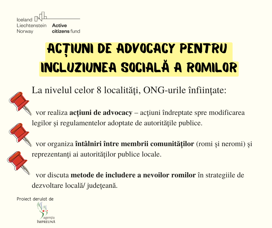 10. Actiuni de advocacy pentru incluziunea sociala a romilor